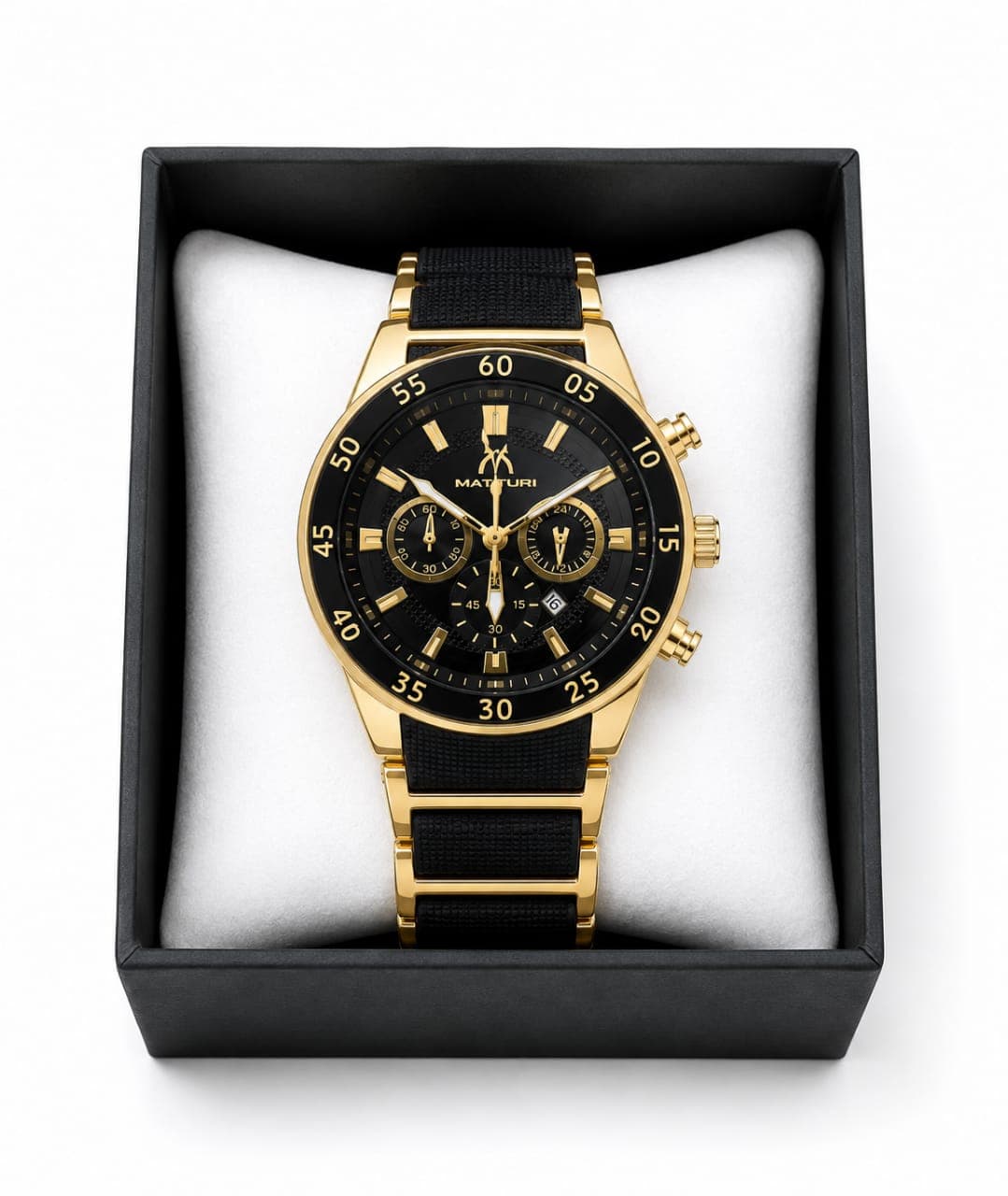 Gold Black Dive Chronograph