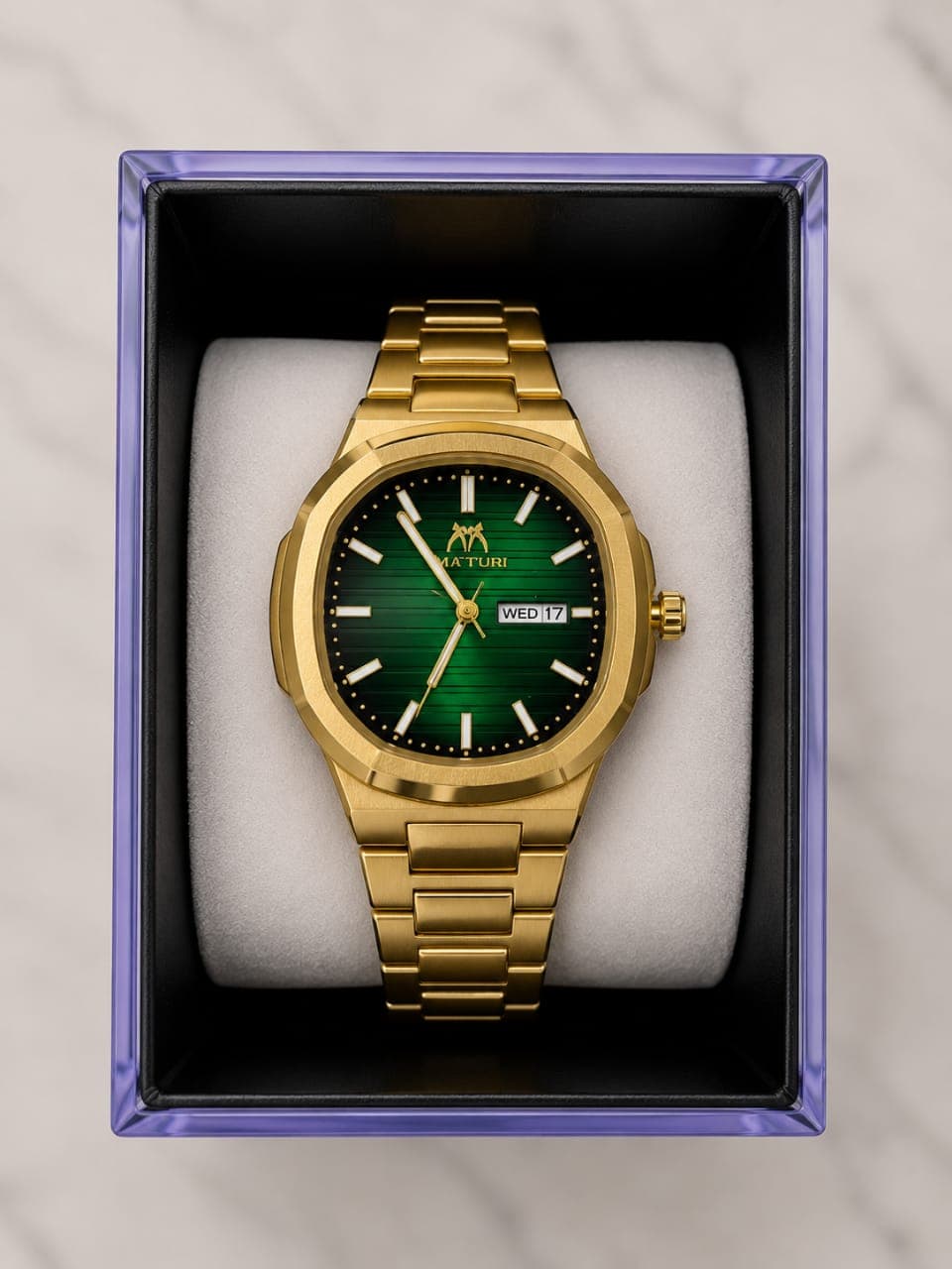 Gold Emerald Day-Date