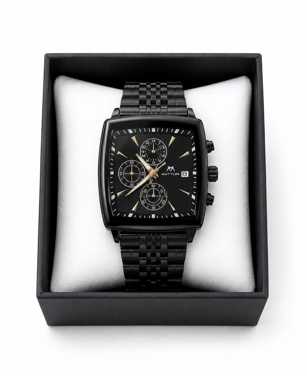Black Chronograph Watch