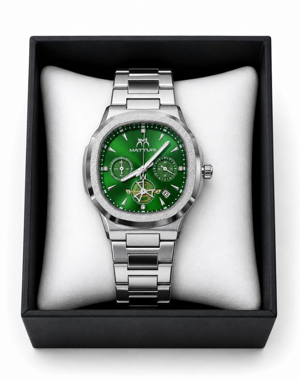 Emerald Silver Chronograph