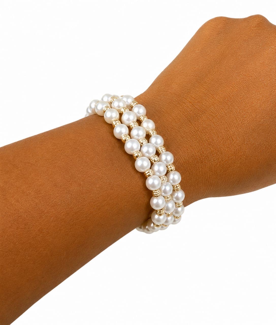 Triple-Strand Pearl Bracelet