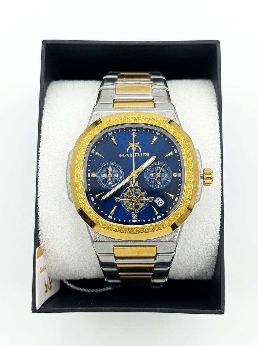 Two-Tone Navy Chronograph